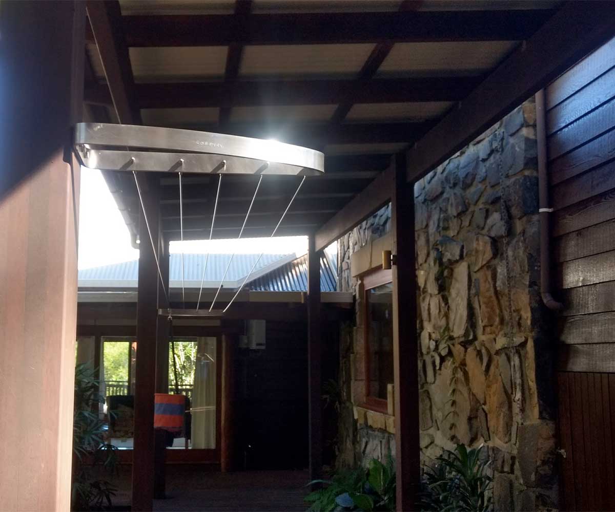 Post clotheslines brick timber and steel Coastal Clotheslines